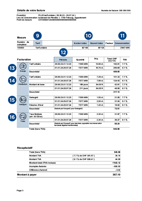 Exemple facture FR 3