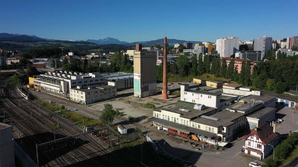 site de BlueFactory à Fribourg