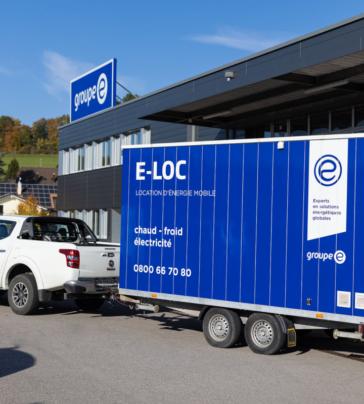 Une chaufferie mobile de Groupe E