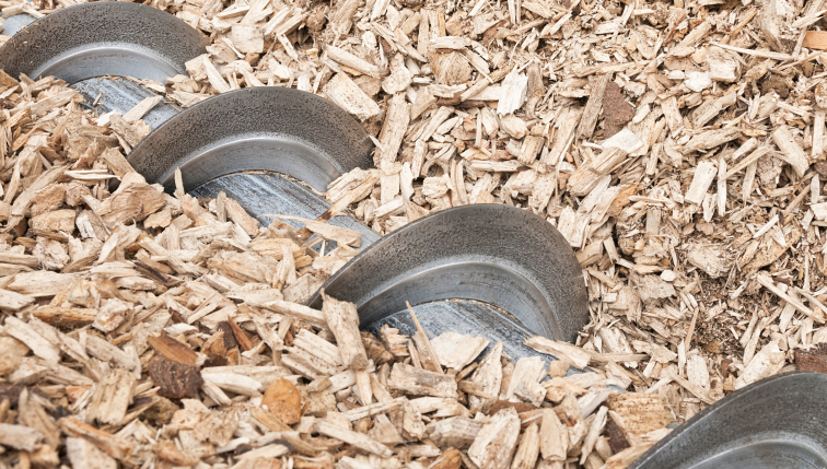 Pellets de bois utilisés pour une chaudière installée par Groupe E