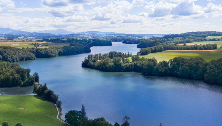 Abaissement du lac de Schiffenen 