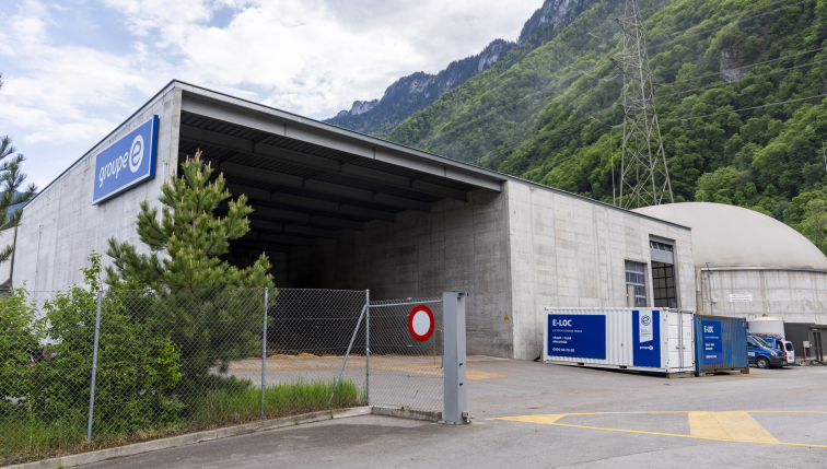 Centrale de chauffe de Villeneuve, exploitée par Groupe E