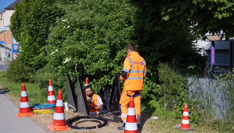 Des travaux pour la fibre optique