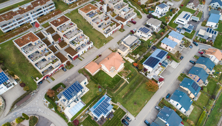 Village de Neyruz vu du ciel