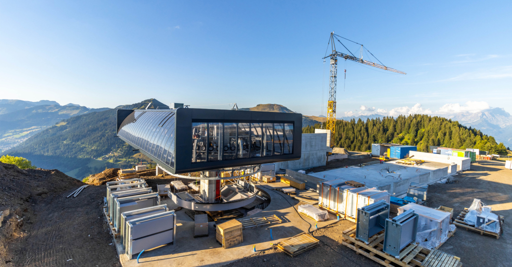 chantier de Groupe E aux Portes du Soleil