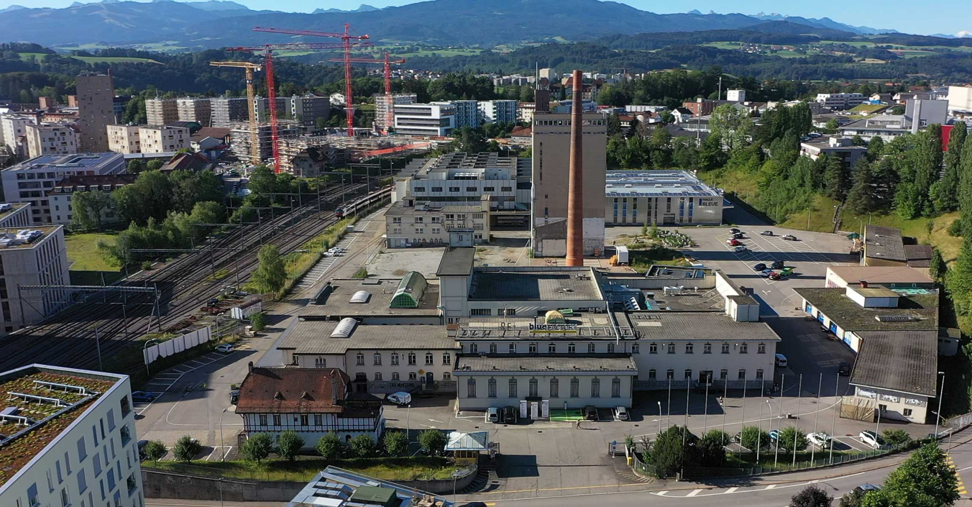 Site de bluefactory à Fribourg