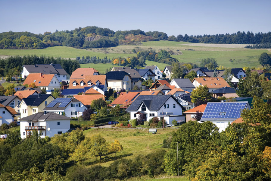 commune raccordée au solaire