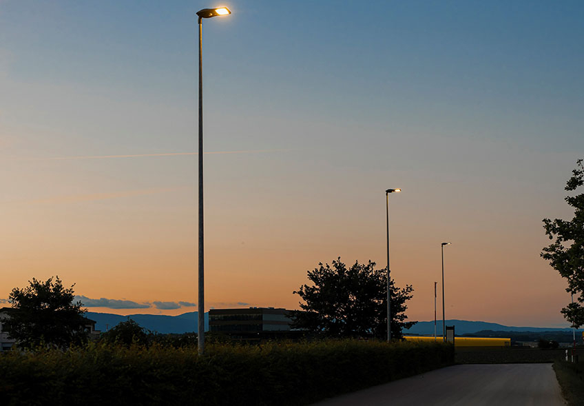 Lampadaire pour l'éclairage public