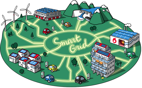 illustration du smart grid