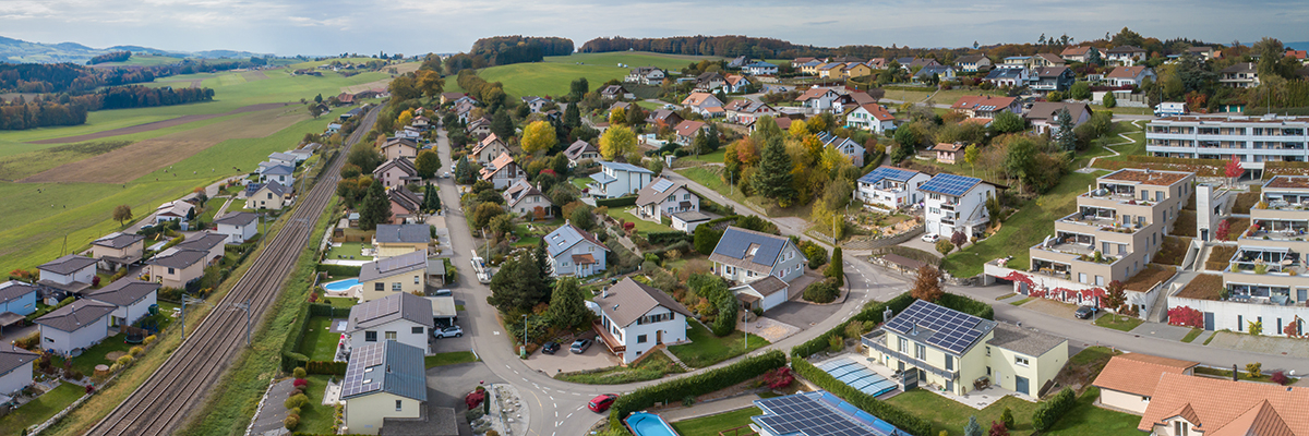 commune raccordée au solaire