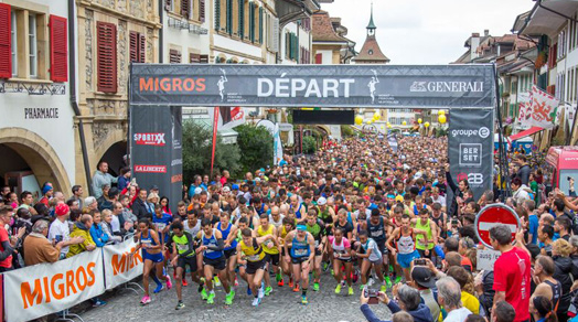 Départ de la course Morat-Fribourg